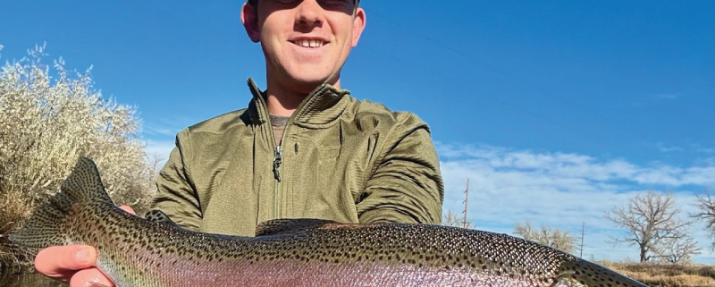Big Rainbow Trout on the Bighorn River